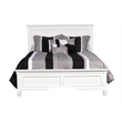 Pemberly Row 4-Piece White Queen Bedroom Set with Poplar Wood Frame
