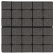 Pemberly Row Transitional Coffee Table Storage Ottoman in Ebony Tweed