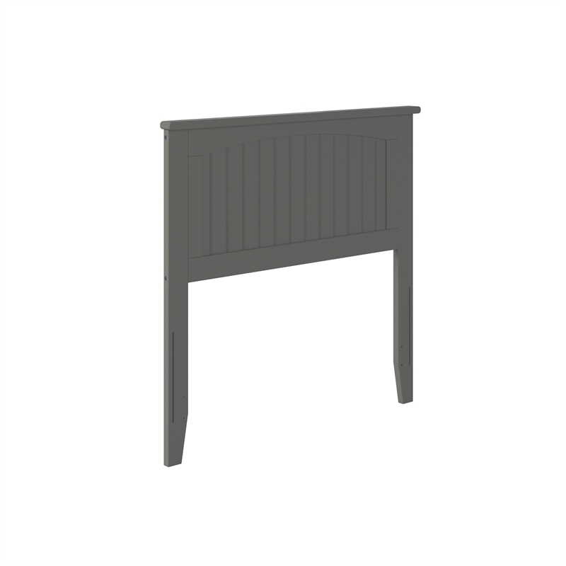 Pemberly Row Twin Wood Panel Headboard in Gray