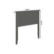 Pemberly Row Twin Wood Panel Headboard in Gray