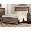 Pemberly Row 4-Piece Queen Bedroom Set in Washed Taupe Oak Finish