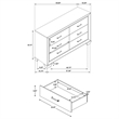 Pemberly Row 4-Piece Queen Bedroom Set in Washed Taupe Oak Finish