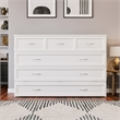 Pemberly Row Queen Solid Wood Modern Murphy Bed Chest with Mattress