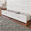 Pemberly Row Queen Solid Wood Modern Murphy Bed Chest with Mattress