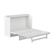Pemberly Row Queen Solid Wood Modern Murphy Bed Chest with Mattress