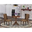 Pemberly Row 3-Piece Wood Table and Dining Chairs in Mahogany