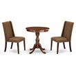 Pemberly Row 3-Piece Wood Table and Dining Chairs in Mahogany