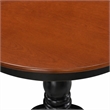 Pemberly Row 3-Piece Dining Table Set with Slatted Back Chairs Cherry Top