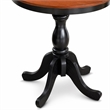 Pemberly Row 3-Piece Dining Table Set with Slatted Back Chairs Cherry Top