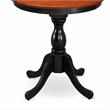Pemberly Row 3-Piece Dining Table Set with PU Leather Chairs Black Finish