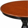 Pemberly Row 3-Piece Wooden Dining Table Set with Slatted Back Black