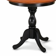 Pemberly Row 3-Piece Wooden Dining Table Set with Slatted Back Black