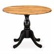 Pemberly Row Round Rubberwood Dining Table in Natural Finish