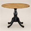 Pemberly Row Round Rubberwood Dining Table in Natural Finish