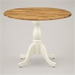 Pemberly Row Round Rubberwood Kitchen Table in Natural Finish
