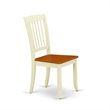 Pemberly Row 5-Piece Wooden Dining Set with Round Table in Buttermilk/Cherry