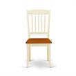 Pemberly Row 5-Piece Wooden Dining Set with Round Table in Buttermilk/Cherry
