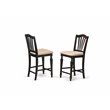 Pemberly Row 5-Piece Dining Table Set in Black and Cherry Finish