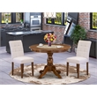 Pemberly Row 3-Piece Dining Set with Acacia Wood in Antique Walnut