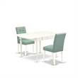 Pemberly Row 3-Piece Dining Set with Rectangular Drop-Leaf Table