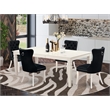 Pemberly Row 5-Piece Dining Set with Butterfly Leaf in Linen White