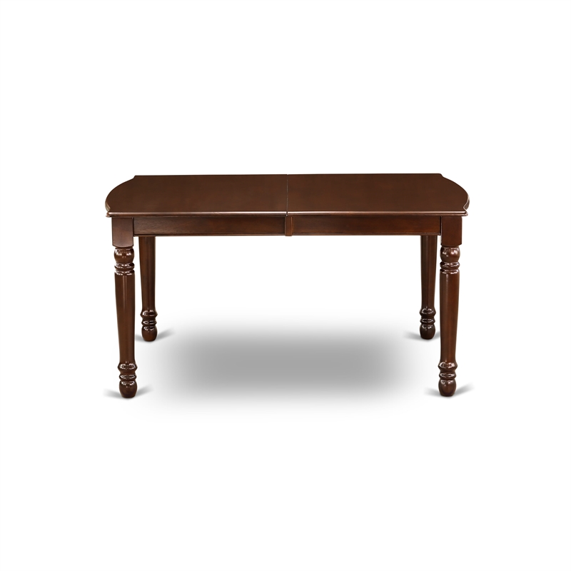 Pemberly Row 7-Piece Kitchen Table Set in Mahogany Platinum Gray