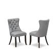 Pemberly Row 5-Piece Kitchen Table Set Distressed Jacobean Light Gray Chairs