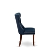 Pemberly Row Dining Table Set 5-Piece Rubberwood Mahogany/Navy Blue
