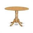 Pemberly Row 5-Piece Kitchen Table Set with Oak Finish and Faux Leather