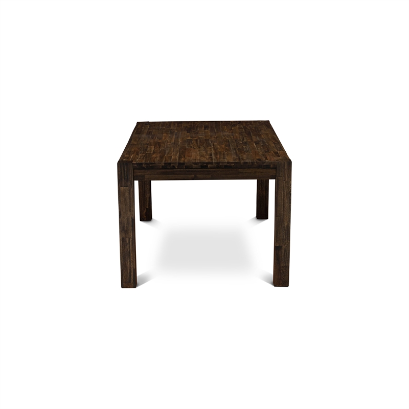 Pemberly Row 5-Piece Kitchen Dining Table Set in Light Gray and Jacobean