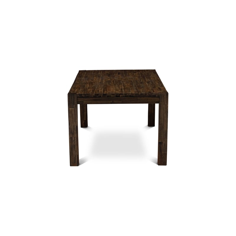 Pemberly Row 7-Piece Dining Set with Rubber Wood Table and Platinum Gray Chair