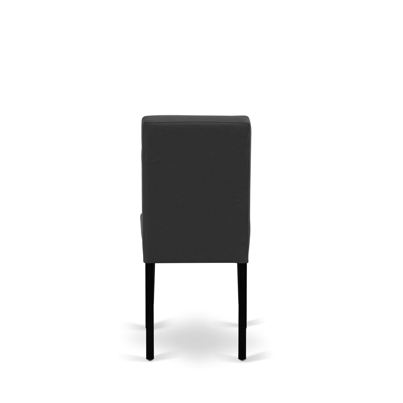 Pemberly Row 6-Piece Dining Table Set in Black & Dark Gray