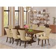 Pemberly Row 9-Piece Wooden Dining Set in Antique Walnut Finish