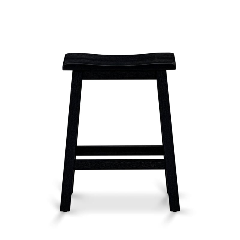 Pemberly Row 4-Piece Dining Set with Bench in Wire Brushed Black Finish