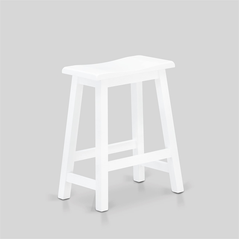 Pemberly Row 4-Piece Dining Room Set in Wire Brushed Bright White Finish
