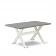 Pemberly Row 7-Piece Wood Dining Set in Baby Blue and Linen White