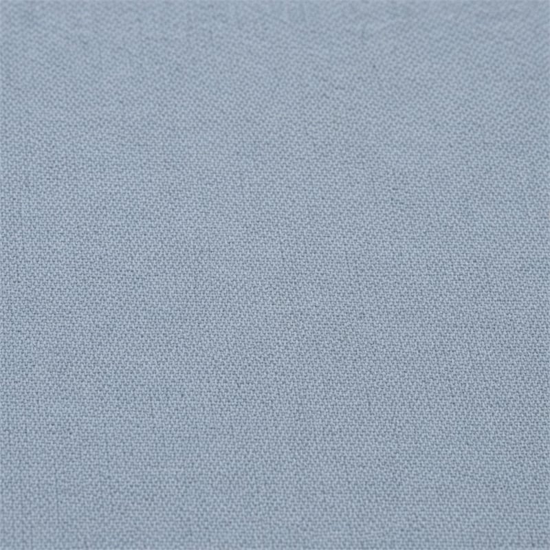 Pemberly Row Platform Queen Bed with Panel Headboard in Denim Blue