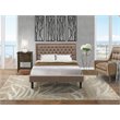 Pemberly Row 2-Piece Queen Bed Set with Nightstand in Distressed Jacobean