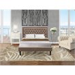 Pemberly Row 2-Piece Queen Bedroom Set with Nightstand in Butter Cream