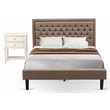 Pemberly Row 2-Piece Queen Bedroom Set with Nightstand in Butter Cream