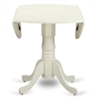 Pemberly Row 5-Piece Drop-Leaf Dining Set in White and Mahogany