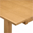 Pemberly Row 5-Piece Wood Dinette Set in Oak and Light Fawn Upholstery