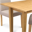 Pemberly Row 5-Piece Wood Dinette Set in Oak and Light Fawn Upholstery