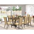 Pemberly Row 9-Piece Dining Set with Jacobean Brown Table and Distressed Finish