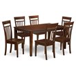 Pemberly Row 7-Piece Traditional Wood Dining Set in Mahogany Finish