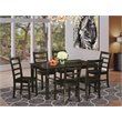 Pemberly Row 7-Piece Wood Dining Table Set in Cappuccino Finish