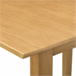 Pemberly Row 3-Piece Wood Dining Set with Linen Fabric in Light Fawn and Oak