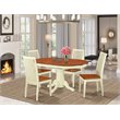 Pemberly Row 5-Piece Wood Dining Set in Buttermilk & Cherry Finish