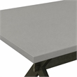 Pemberly Row Rectangular Wood Dining Table in Black and Gray Finish