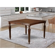 Pemberly Row Square Wood Butterfly Leaf Dining Table in Mahogany